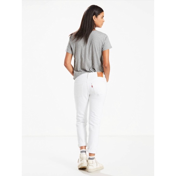 Levi’s 501 White Taper Jeans - Picture 3 of 8